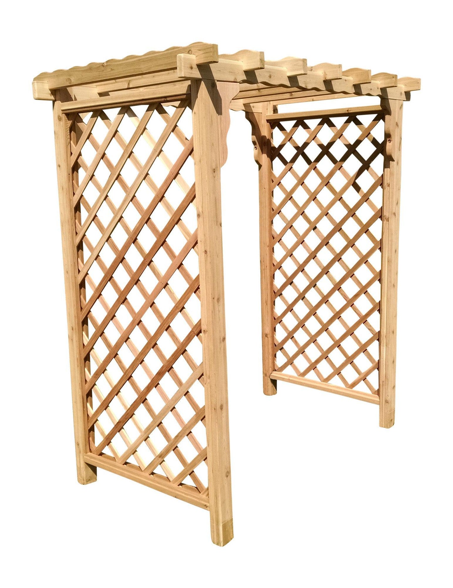 A&L Furniture Co. Western Red Cedar 6' Covington Arbor - LEAD TIME TO SHIP 4 WEEKS OR LESS