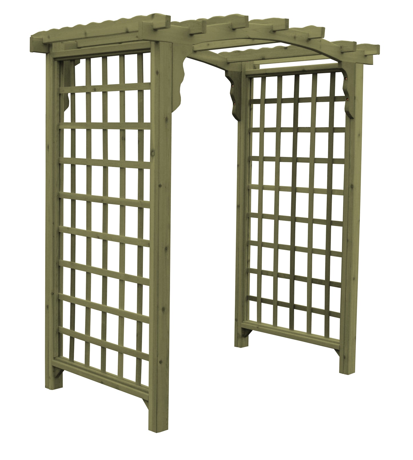 A&L Furniture Co. Western Red Cedar 6' Cambridge Arbor - LEAD TIME TO SHIP 2 WEEKS