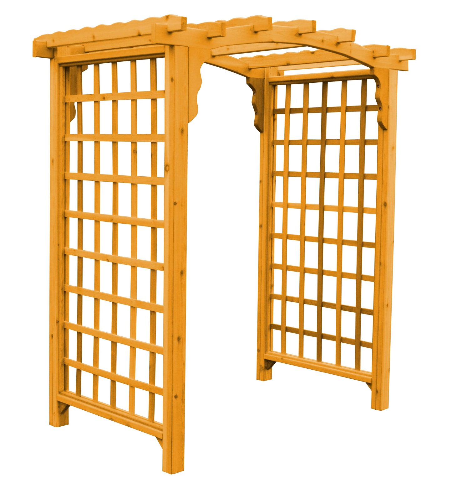A&L Furniture Co. Western Red Cedar 6' Cambridge Arbor - LEAD TIME TO SHIP 2 WEEKS