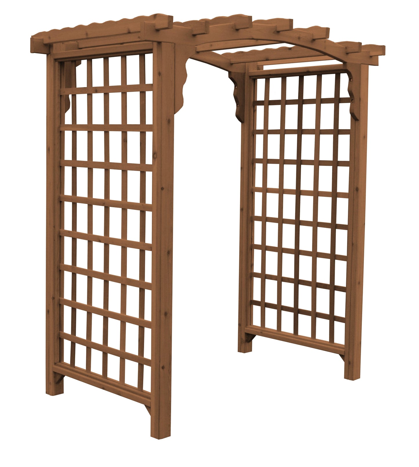 A&L Furniture Co. Western Red Cedar 6' Cambridge Arbor - LEAD TIME TO SHIP 4 WEEKS OR LESS