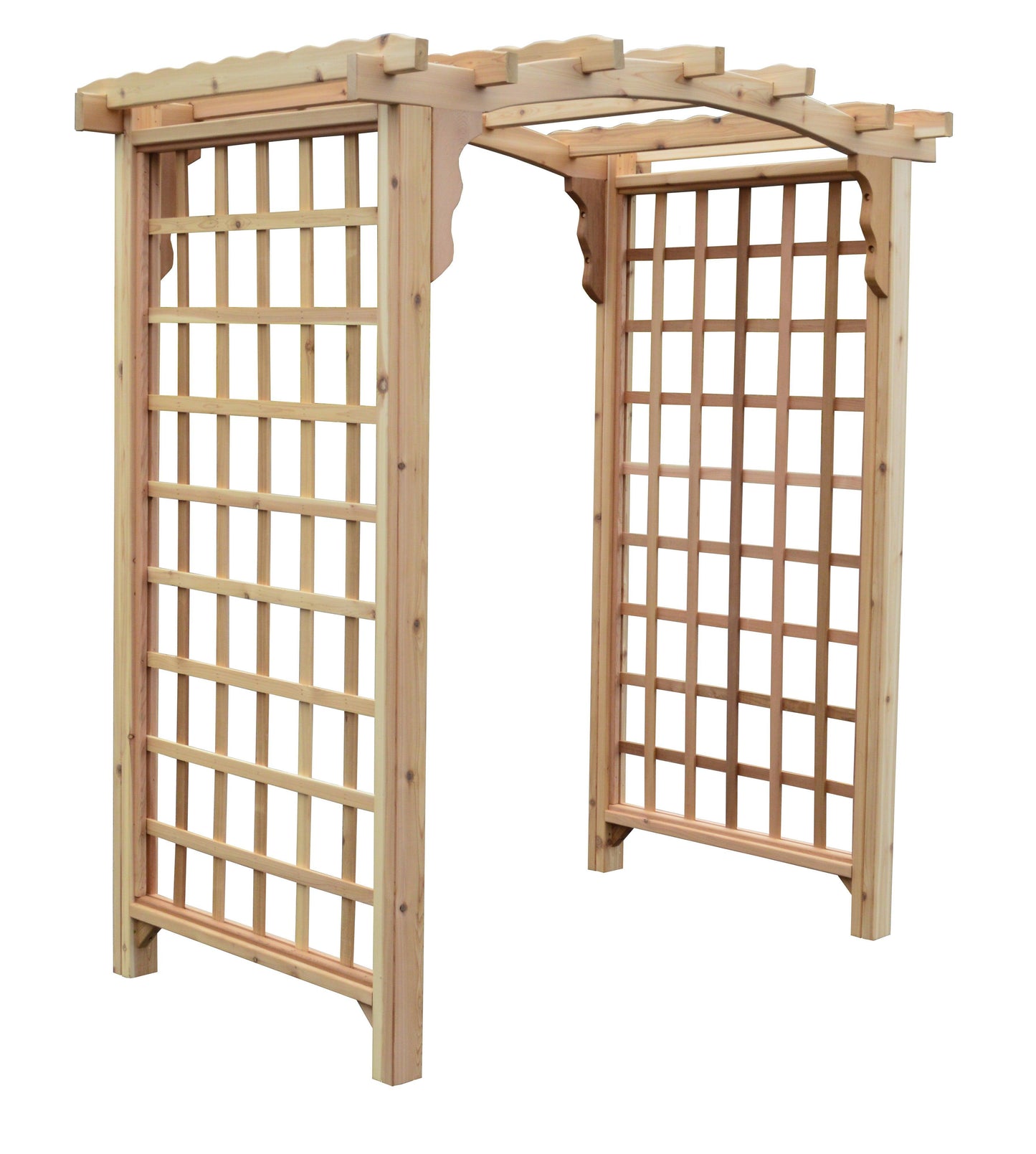 A&L Furniture Co. Western Red Cedar 6' Cambridge Arbor - LEAD TIME TO SHIP 2 WEEKS