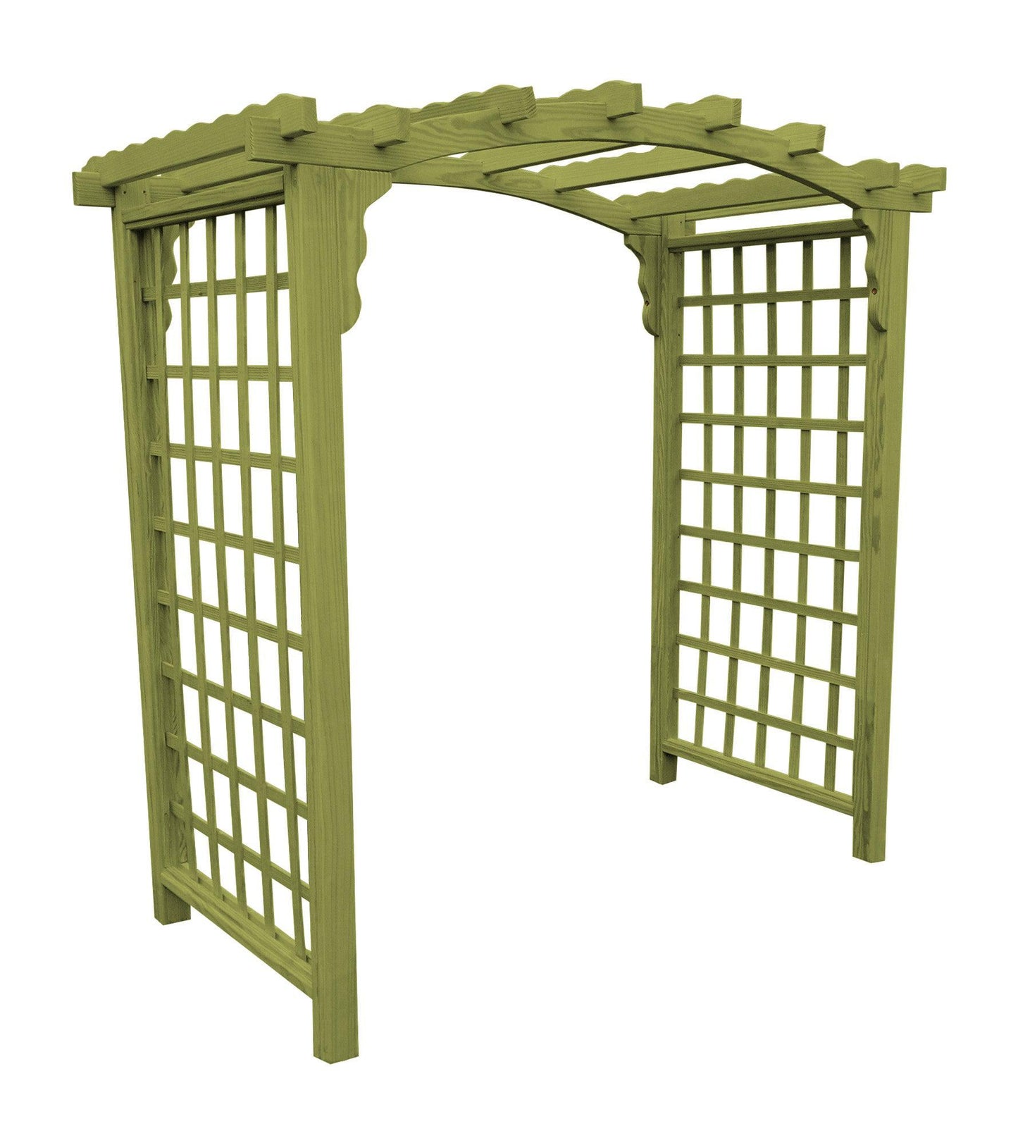 A&L FURNITURE CO. 5' Cambridge Pressure Treated Pine Arbor - LEAD TIME TO SHIP 10 BUSINESS DAYS