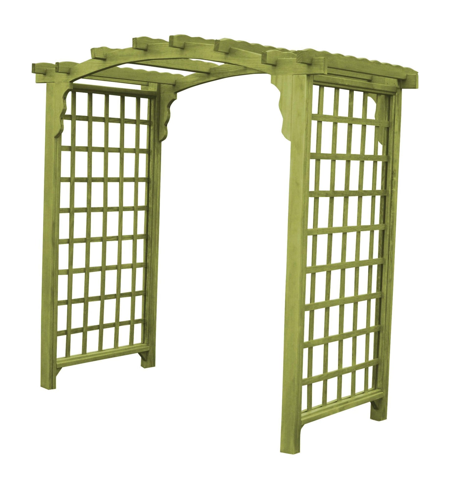A&L FURNITURE CO. 5' Cambridge Pressure Treated Pine Arbor - LEAD TIME TO SHIP 10 BUSINESS DAYS