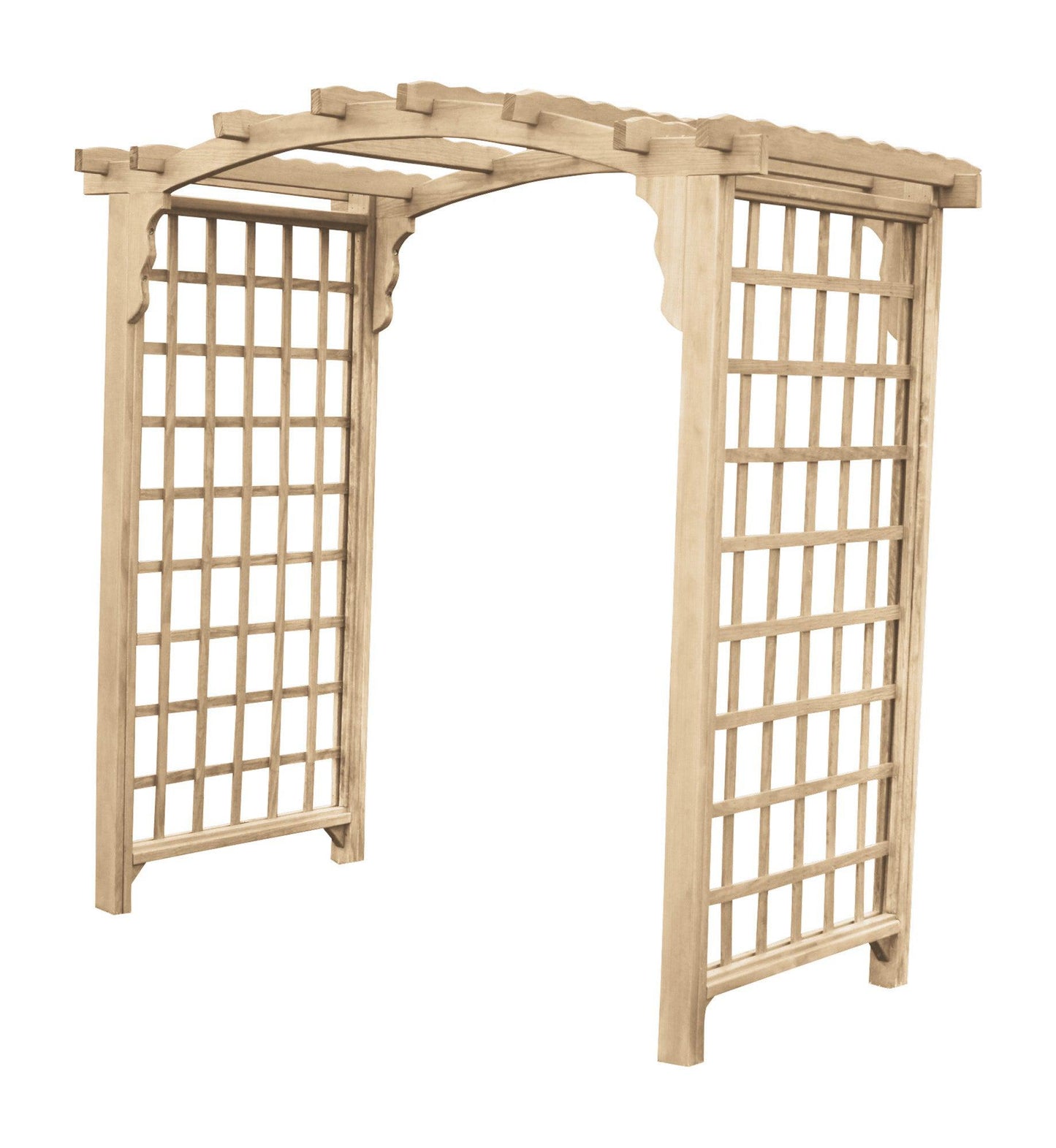 A&L FURNITURE CO. 6' Jamesport Pressure Treated Pine Arbor - LEAD TIME TO SHIP 10 BUSINESS DAYS