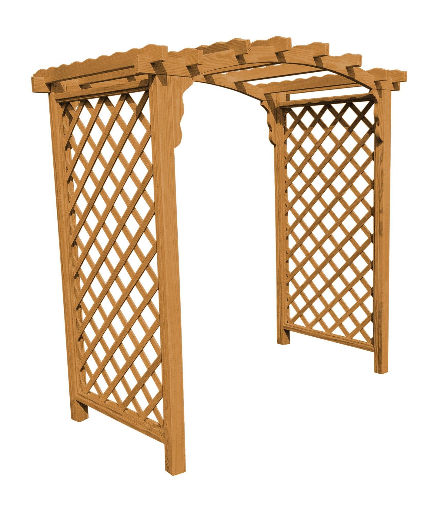 A&L FURNITURE CO. 6' Jamesport Pressure Treated Pine Arbor - LEAD TIME TO SHIP 10 BUSINESS DAYS