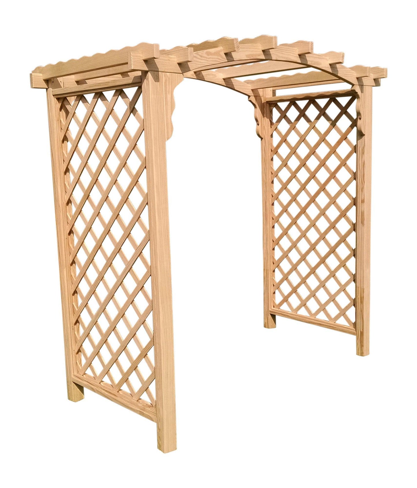 A&L FURNITURE CO. 6' Jamesport Pressure Treated Pine Arbor - LEAD TIME TO SHIP 10 BUSINESS DAYS
