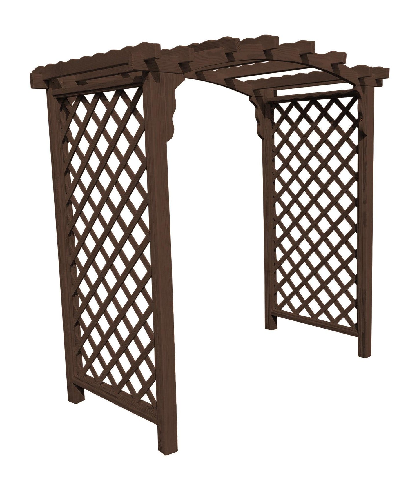 A&L FURNITURE CO. 6' Jamesport Pressure Treated Pine Arbor - LEAD TIME TO SHIP 10 BUSINESS DAYS