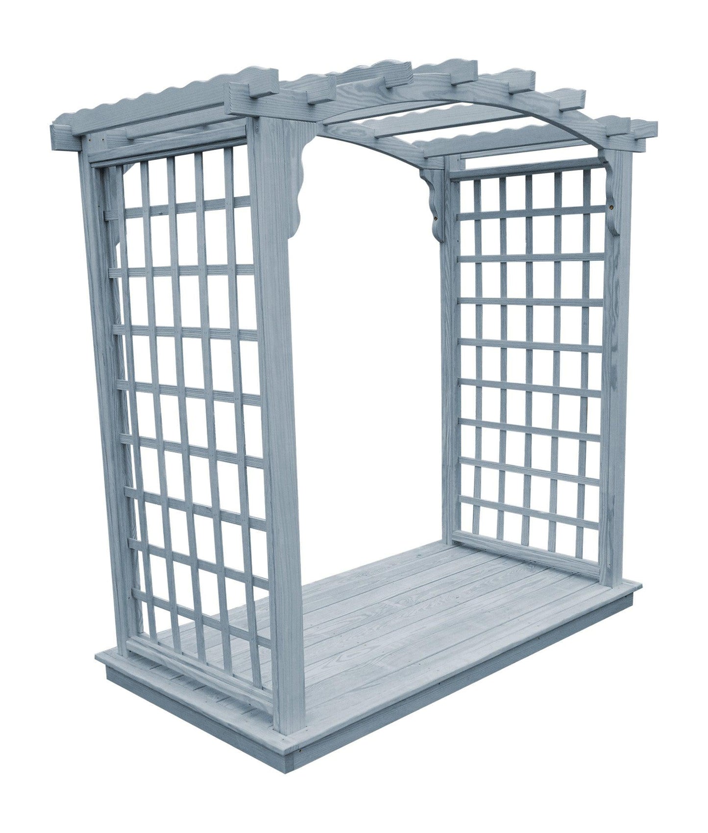 A&L FURNITURE CO. 5' Cambridge Pressure Treated Pine Arbor & Deck - LEAD TIME TO SHIP 10 BUSINESS DAYS