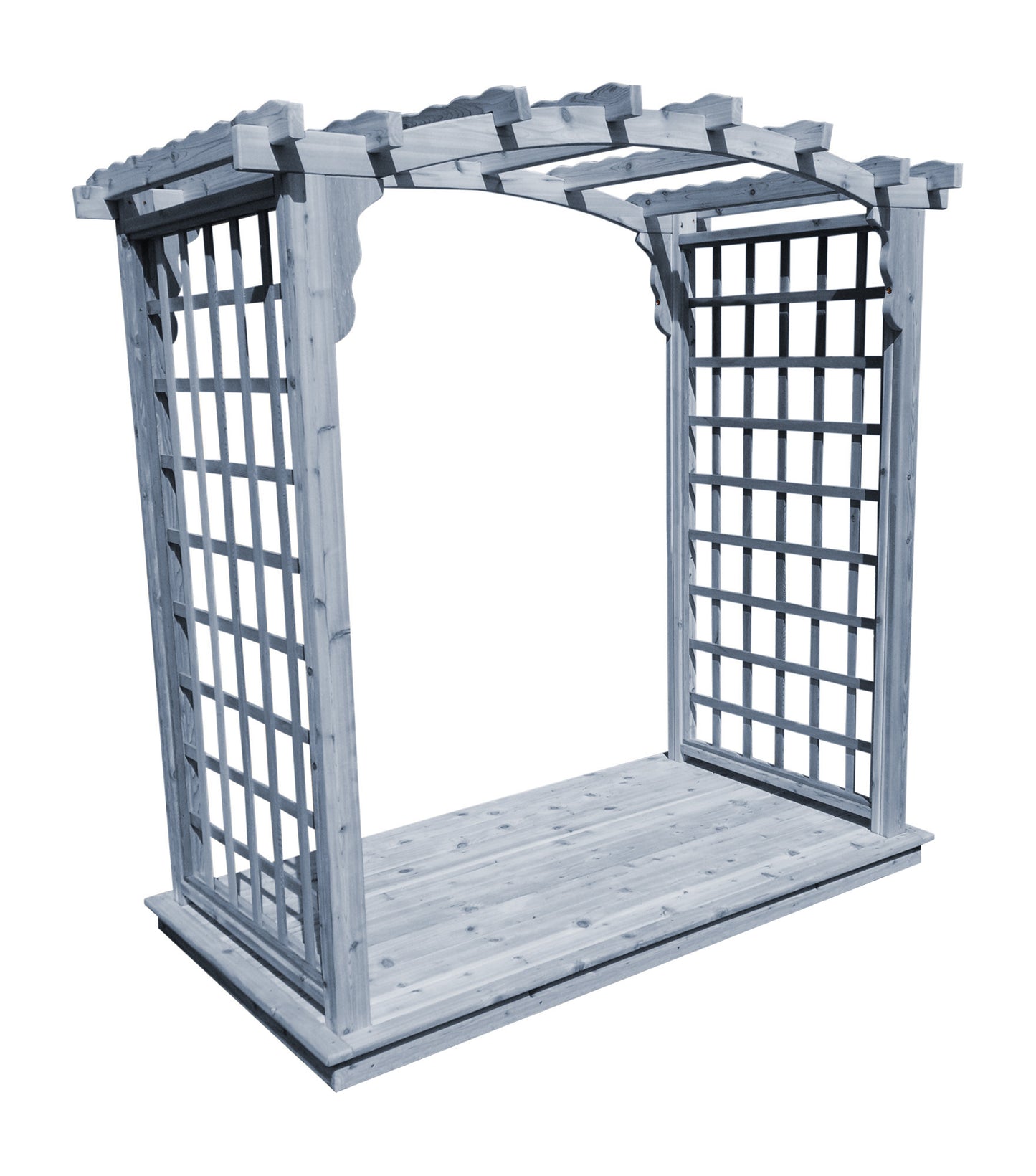 A&L Furniture Co. Western Red Cedar 6' Cambridge Arbor & Deck - LEAD TIME TO SHIP 2 WEEKS