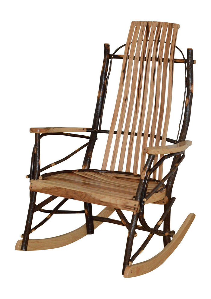 a&l amish bentwood hickory rocker rustic