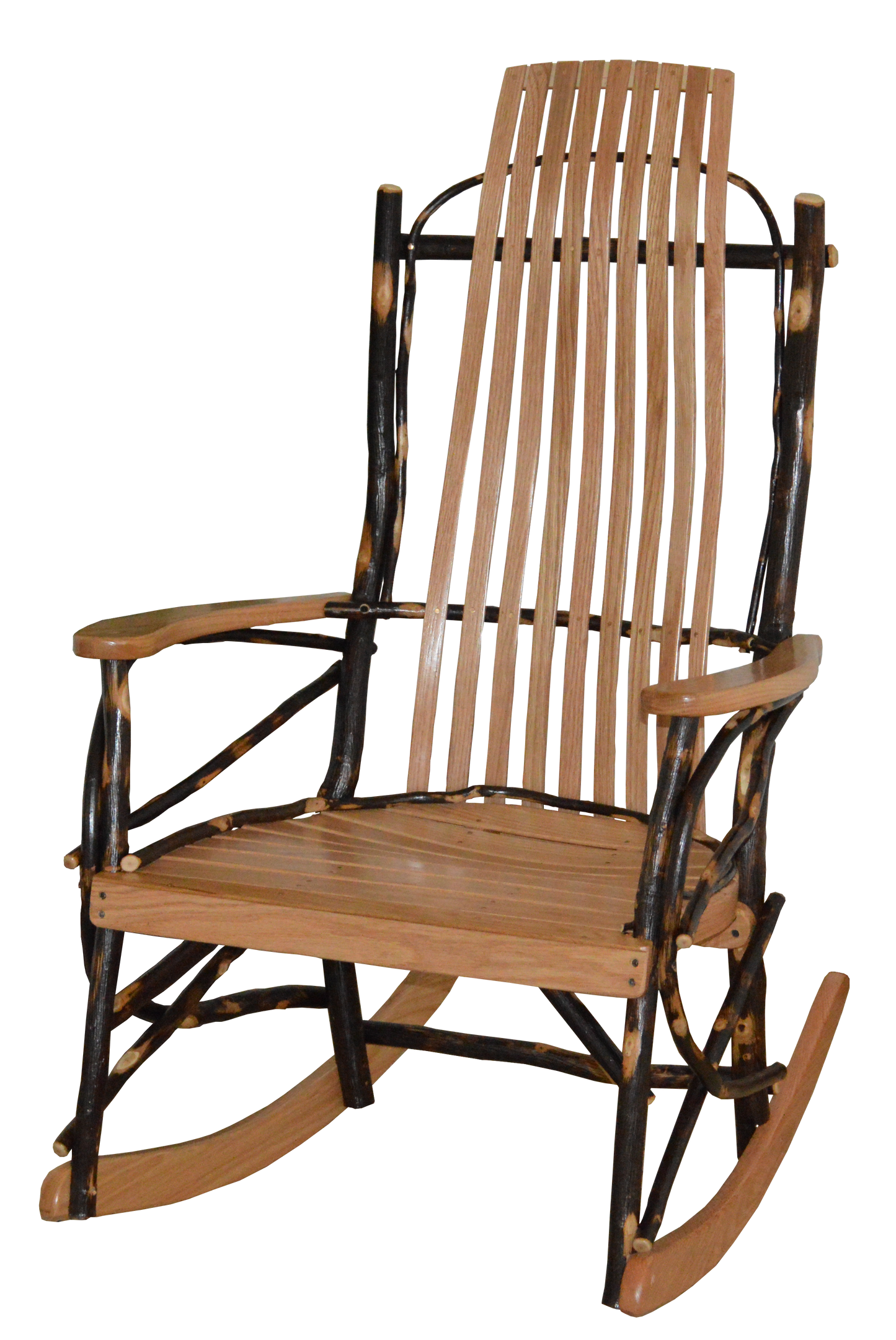 Amish Rocking Chair with Hickory Foot Stool – Rocking Furniture