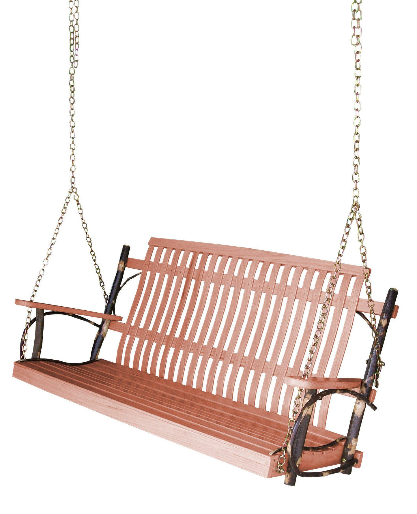 A&L Furniture Co. Amish Bentwood 5' Hickory Porch Swing - LEAD TIME TO SHIP 10 BUSINESS DAYS