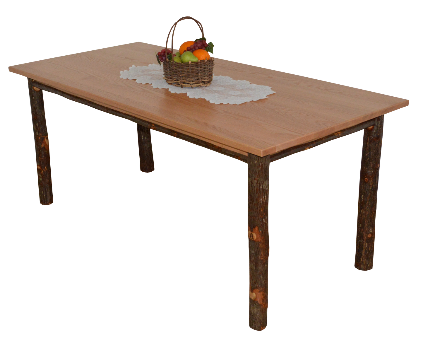 A&L Furniture Co. 4' Hickory Farm Table - LEAD TIME TO SHIP 4 WEEKS OR LESS
