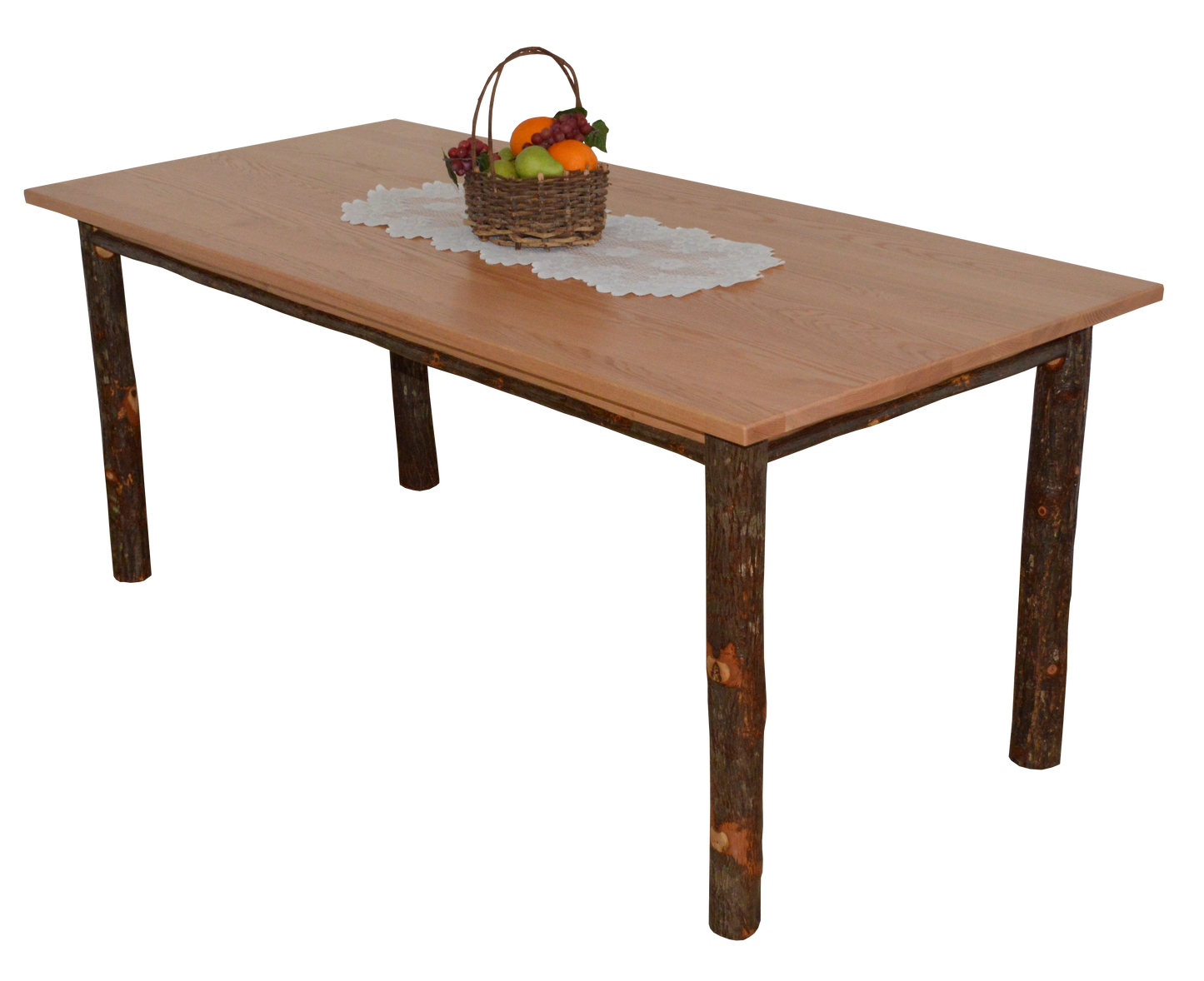 A&L Furniture Co. Hickory 7 Piece Farm Table Dining Set w/ 2 arm Chairs and 4 Dining Chairs - LEAD TIME TO SHIP 10 BUSINESS DAYS