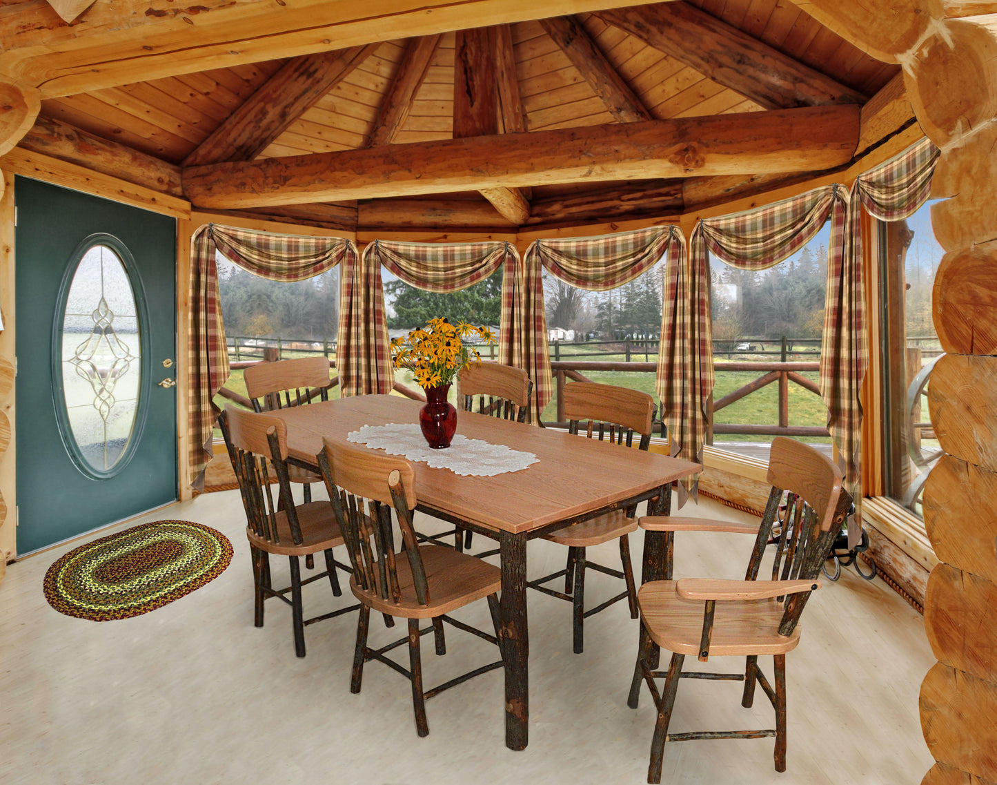 7 piece timber dining set best sale