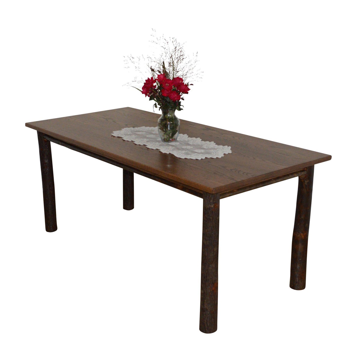 A&L Furniture Co. Hickory 7 Piece Farm Table Dining Set w/ 2 arm Chairs and 4 Dining Chairs - LEAD TIME TO SHIP 10 BUSINESS DAYS