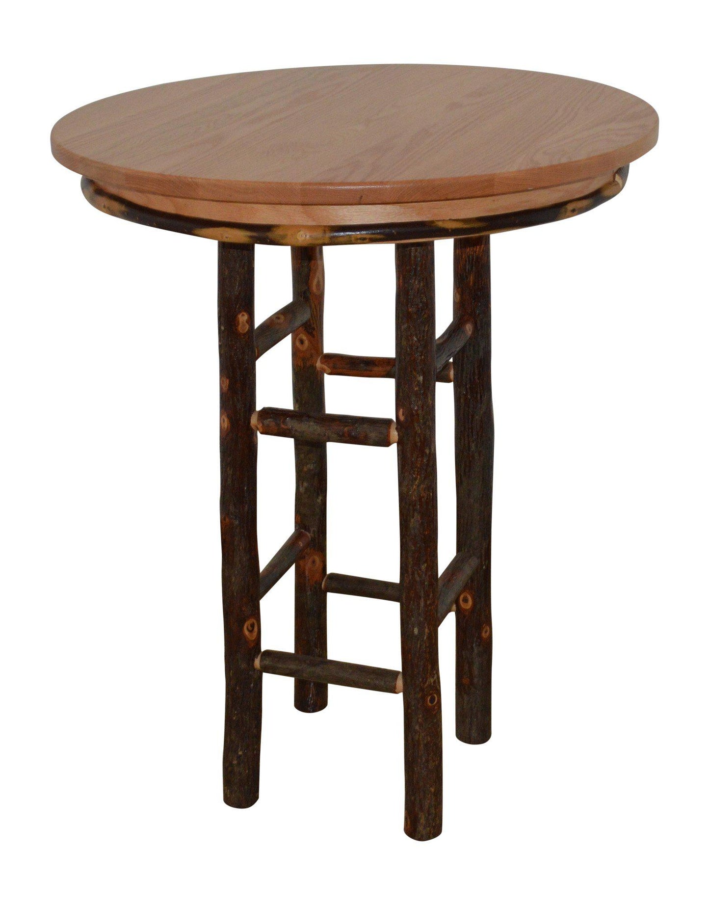 A&L Furniture Co. 33" Round Hickory Bar Table - LEAD TIME TO SHIP 10 BUSINESS DAYS