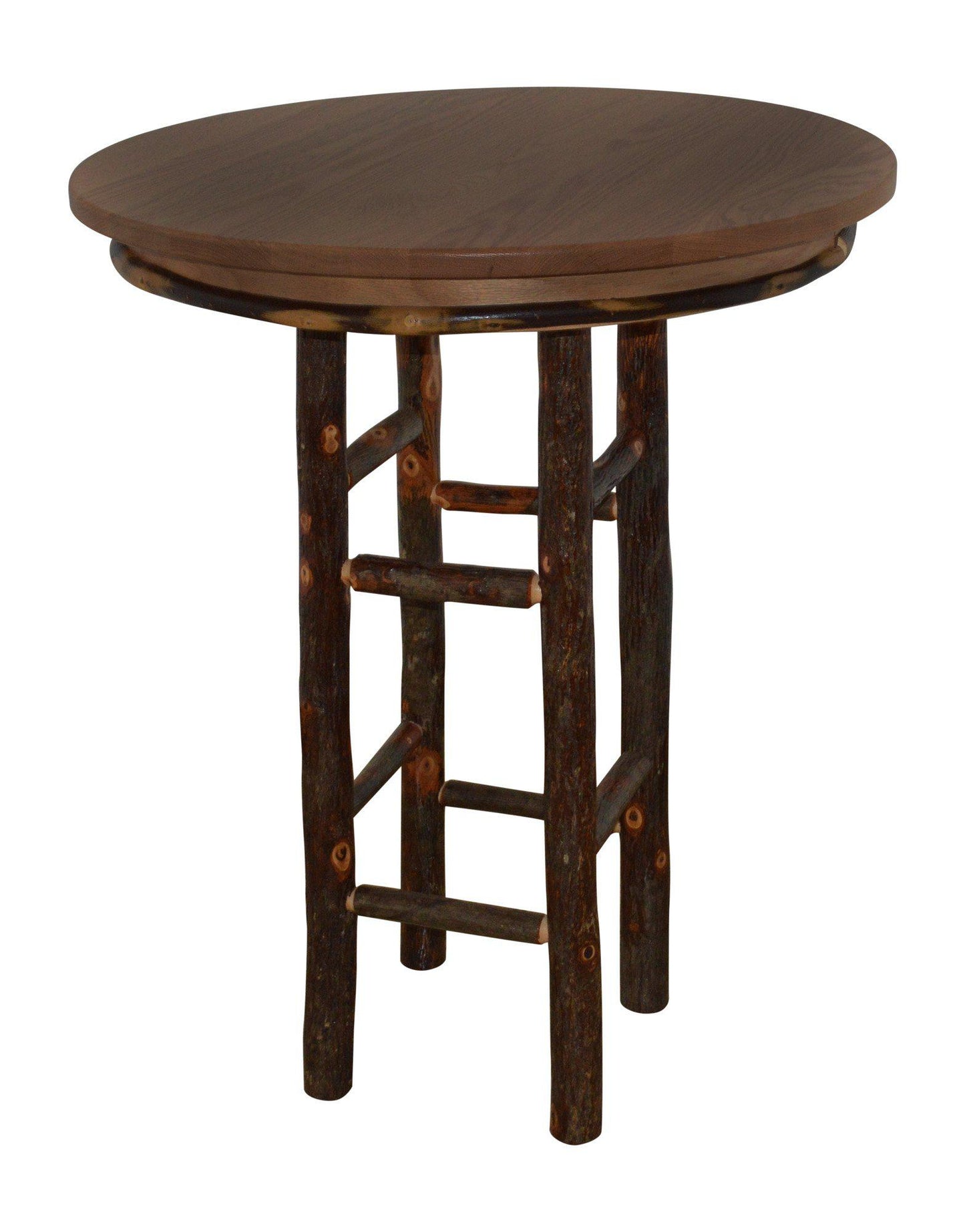 A&L Furniture Co. 33" Round Hickory Bar Table - LEAD TIME TO SHIP 10 BUSINESS DAYS