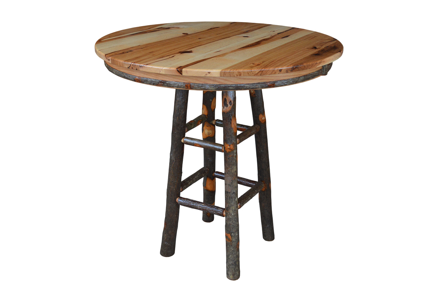 A&L Furniture Co. 42" Round Hickory Bar Table - LEAD TIME TO SHIP 4 WEEKS OR LESS