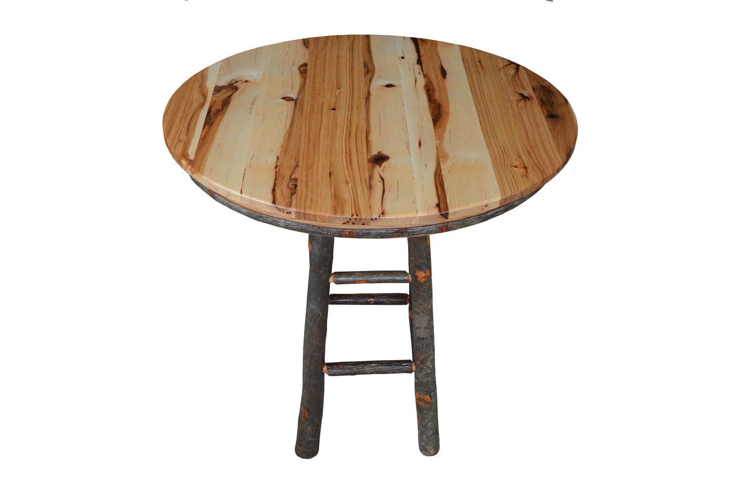 A&L Furniture Co. 42" Round Hickory Bar Table - LEAD TIME TO SHIP 10 BUSINESS DAYS