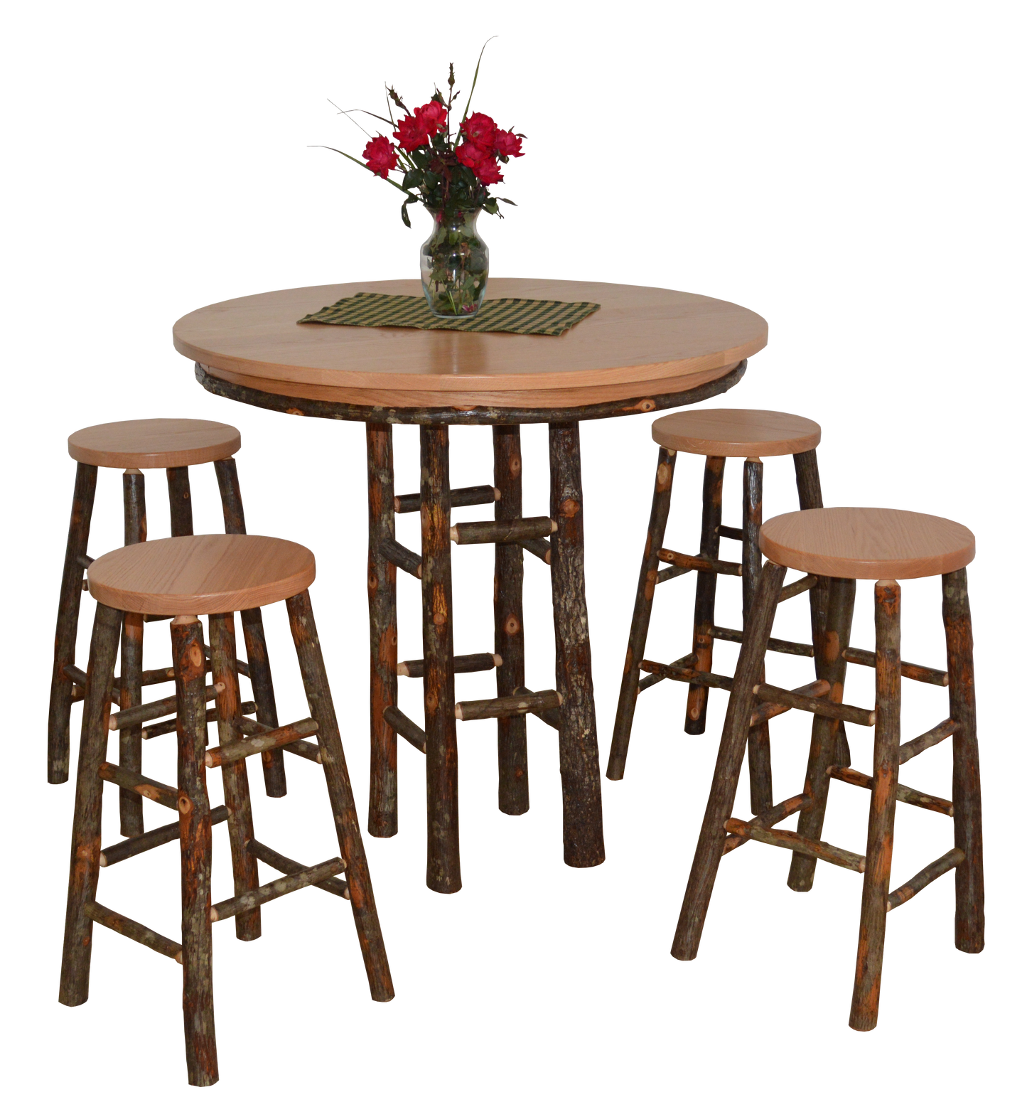 A&L Furniture Co.  Hickory 5 Piece Bar Table Set - LEAD TIME TO SHIP 4 WEEKS OR LESS