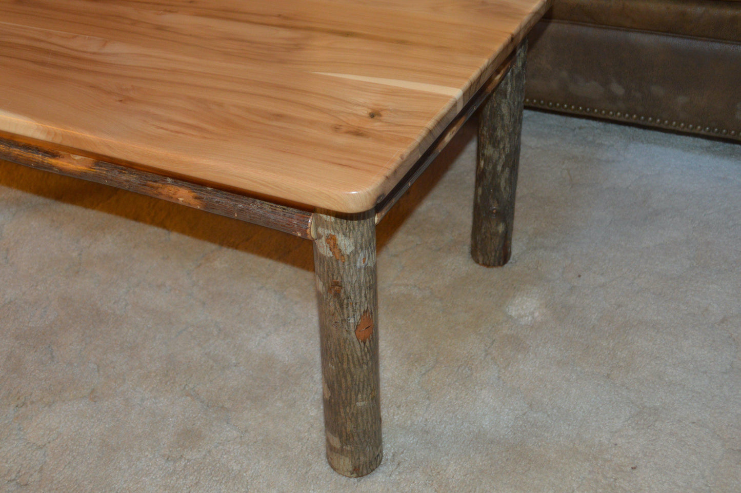 A&L Furniture Co. Amish Hickory Solid Wood Coffee Table - LEAD TIME TO SHIP 10 BUSINESS DAYS