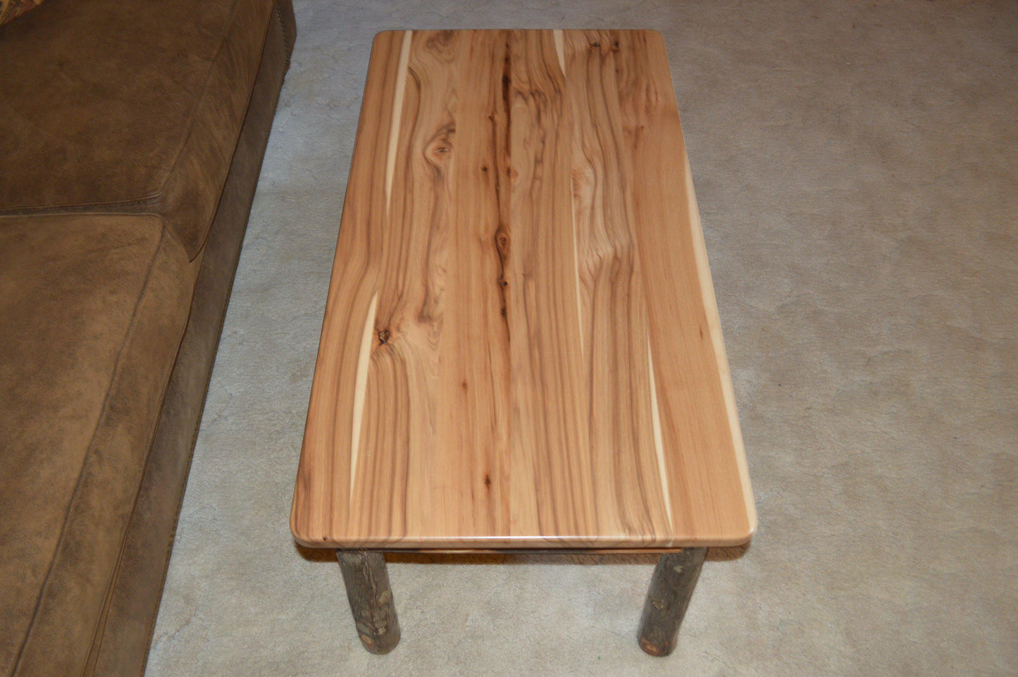 A&L Furniture Co. Amish Hickory Solid Wood Coffee Table - LEAD TIME TO SHIP 10 BUSINESS DAYS