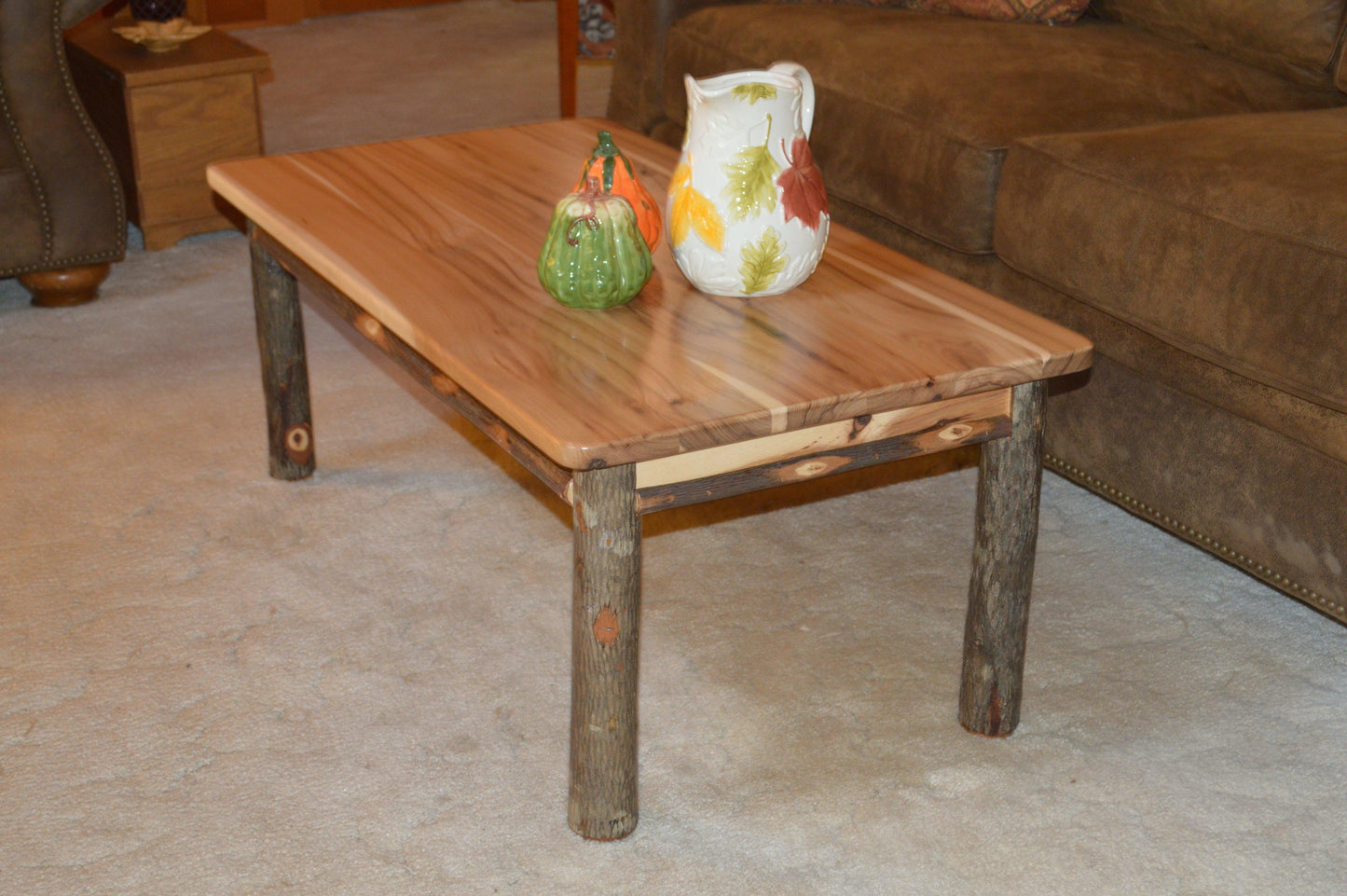 A&L Furniture Co. Amish Hickory Solid Wood Coffee Table - LEAD TIME TO SHIP 10 BUSINESS DAYS