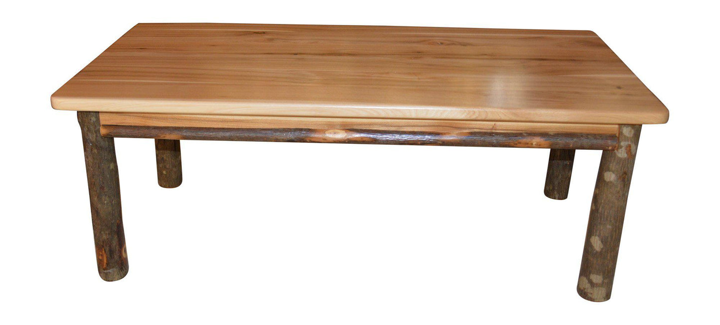 A&L Furniture Co. Amish Hickory Solid Wood Coffee Table - LEAD TIME TO SHIP 10 BUSINESS DAYS