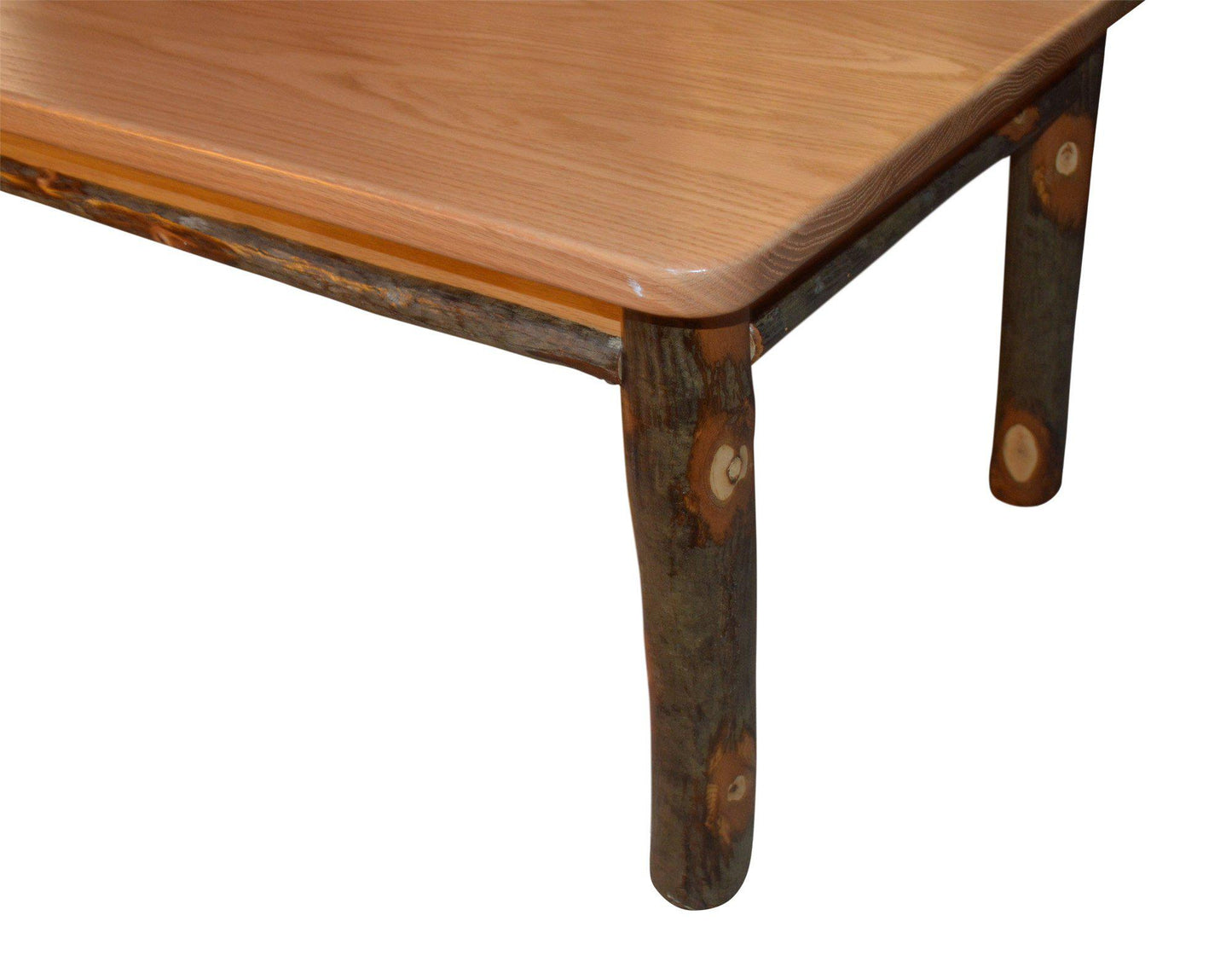 A&L Furniture Co. Amish Hickory Solid Wood Coffee Table - LEAD TIME TO SHIP 10 BUSINESS DAYS