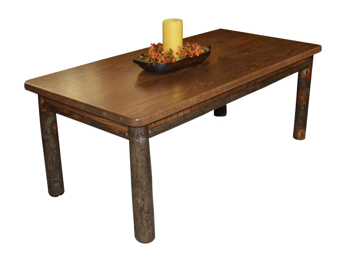 A&L Furniture Co. Amish Hickory Solid Wood Coffee Table - LEAD TIME TO SHIP 10 BUSINESS DAYS