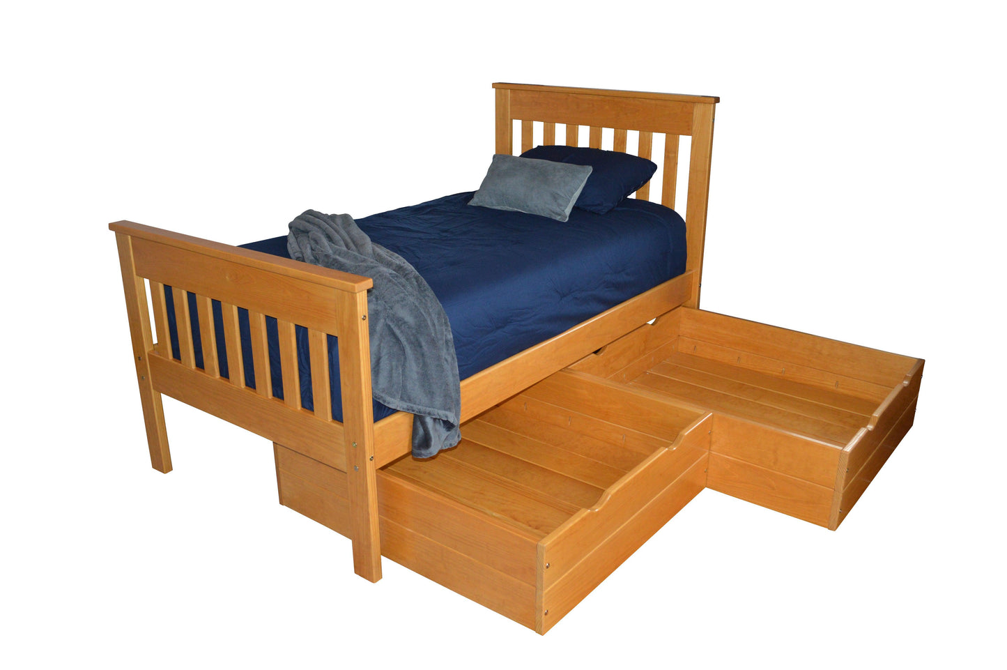 A&L Furniture Yellow Pine Versaloft Twin Harmony Bed Frame - LEAD TIME TO SHIP 10 BUSINESS DAY