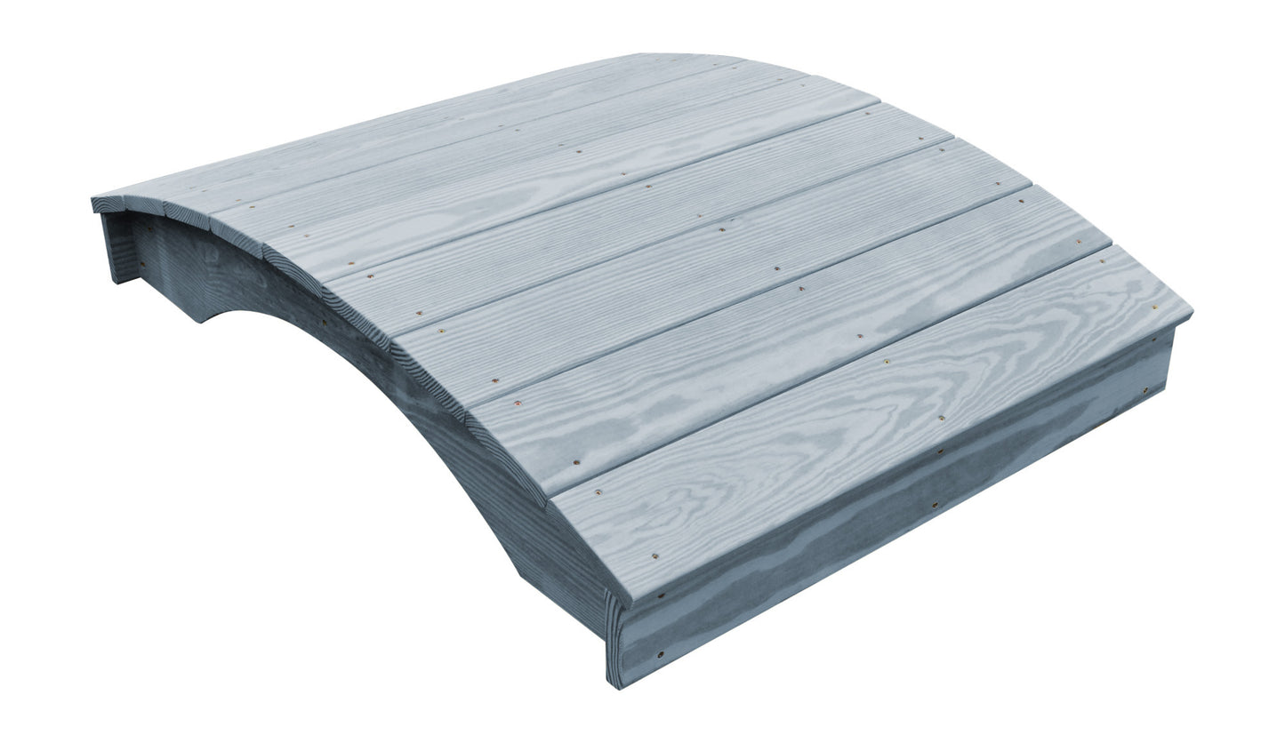 A&L Furniture Co. Western Red Cedar 3' x 6' Plank Garden Bridge - LEAD TIME TO SHIP 4 WEEKS OR LESS