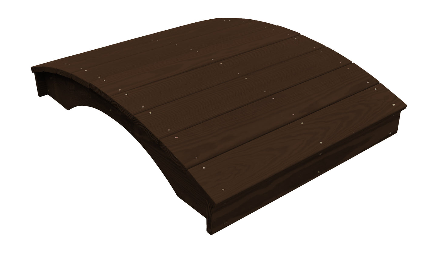 A&L Furniture Co. Western Red Cedar 3' x 6' Plank Garden Bridge - LEAD TIME TO SHIP 4 WEEKS OR LESS