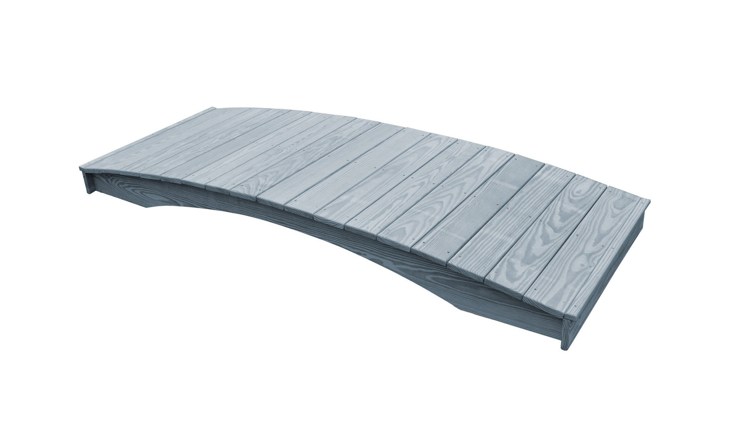 A&L Furniture Co. Western Red Cedar 3' x 8' Plank Garden Bridge - LEAD TIME TO SHIP 4 WEEKS OR LESS