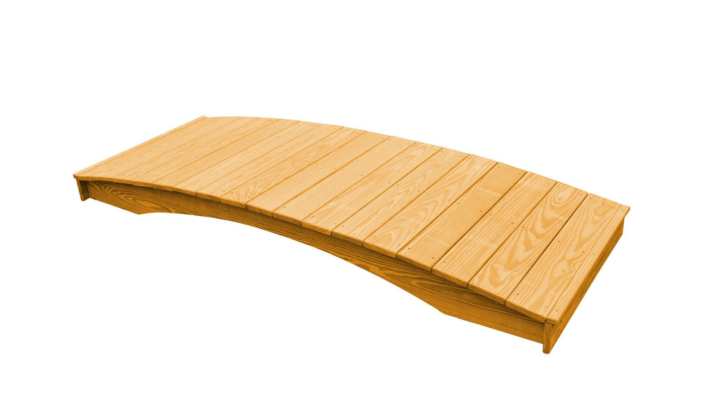 A&L Furniture Co. Western Red Cedar 3' x 8' Plank Garden Bridge - LEAD TIME TO SHIP 4 WEEKS OR LESS