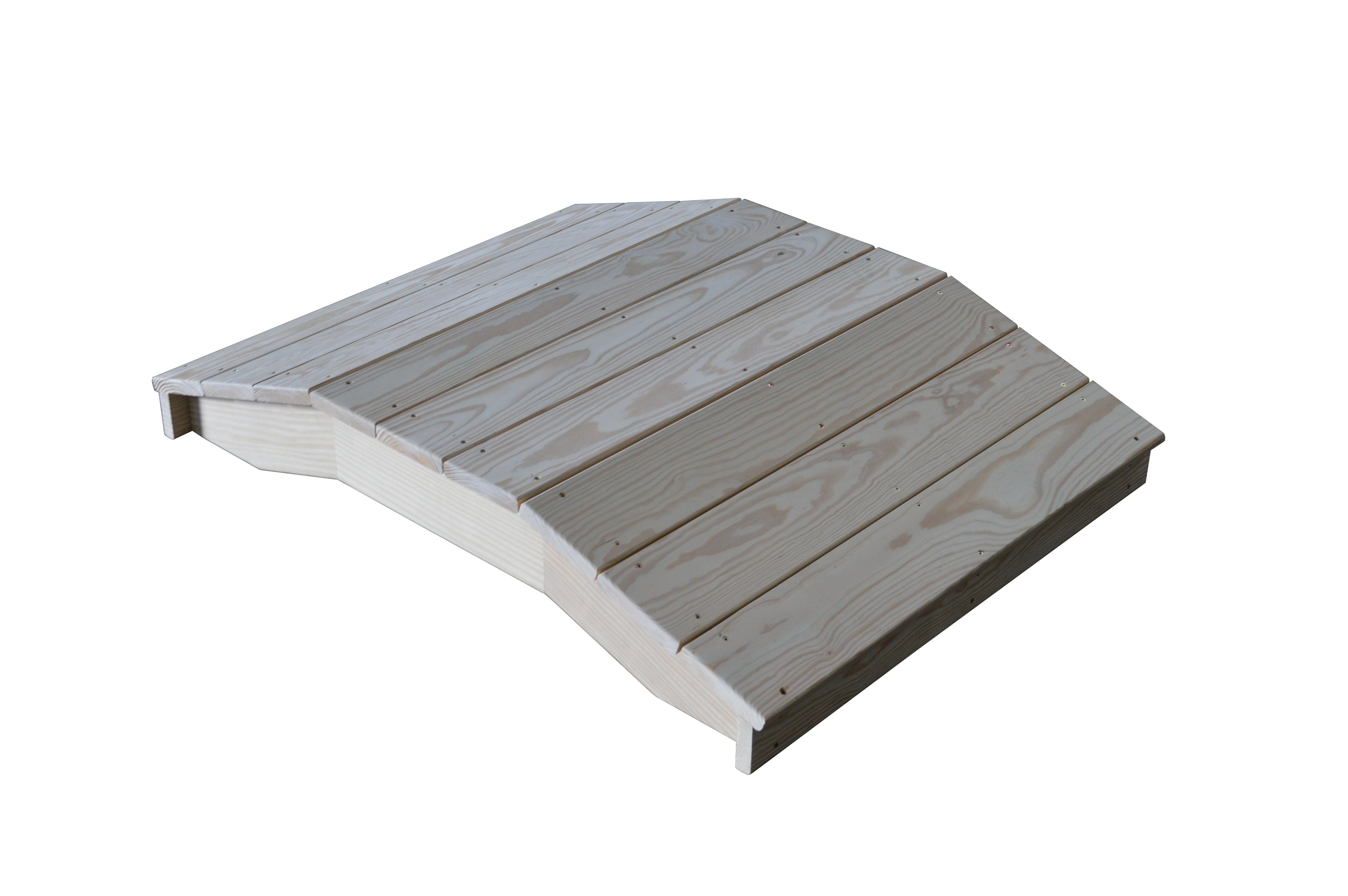 Pressure Treated 3' x 4' Standard Plank Bridge | Backyard Crafts ...