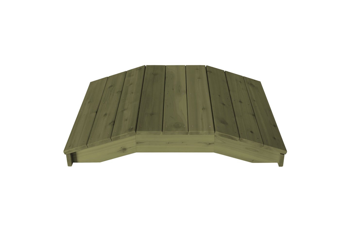 Backyard Crafts Western Red Cedar 3'  x  4' Standard Plank Bridge - LEAD TIME TO SHIP 2 WEEKS