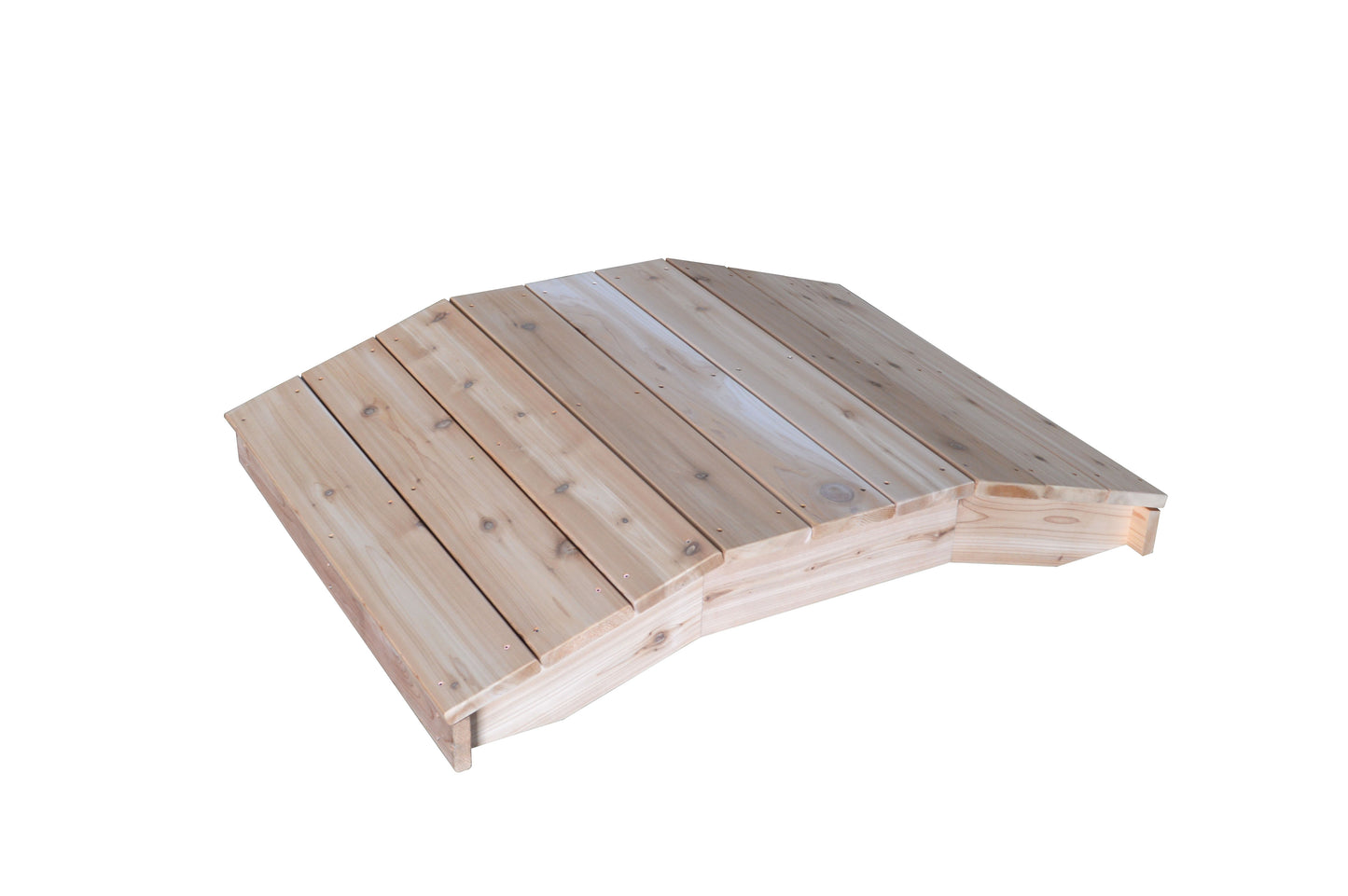 Backyard Crafts Western Red Cedar 3'  x  4' Standard Plank Bridge - LEAD TIME TO SHIP 2 WEEKS