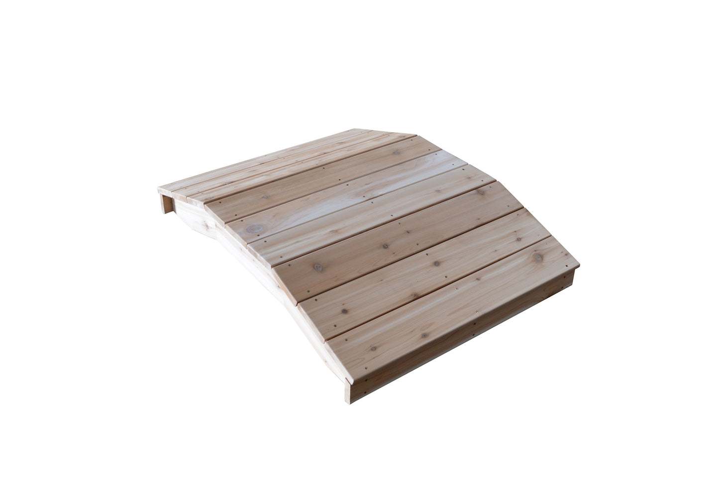 Backyard Crafts Western Red Cedar 3'  x  4' Standard Plank Bridge - LEAD TIME TO SHIP 2 WEEKS