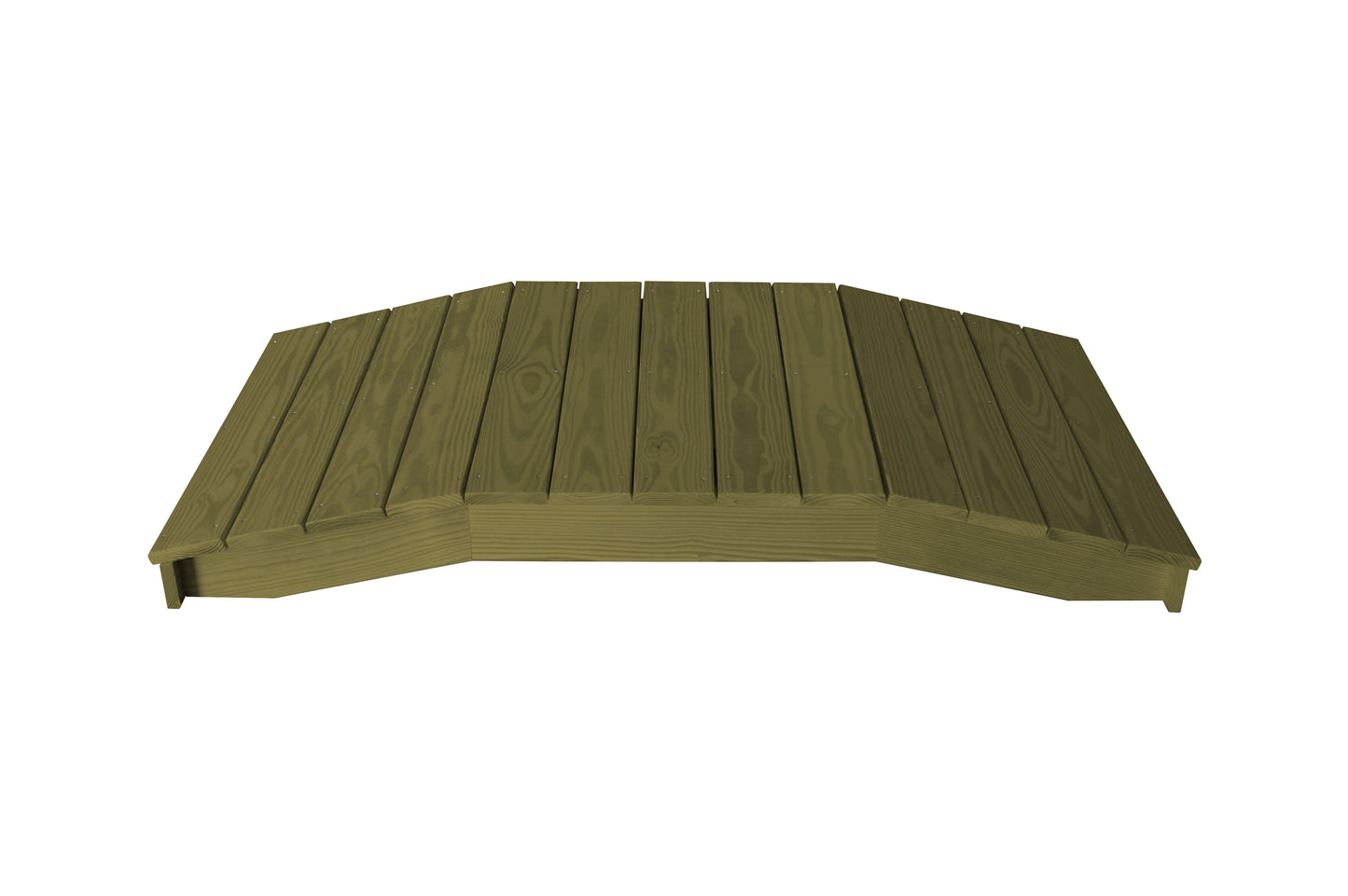 Backyard Crafts Pressure Treated Pine 3'  x  6' Standard Plank Bridge - LEAD TIME TO SHIP 10 BUSINESS DAYS