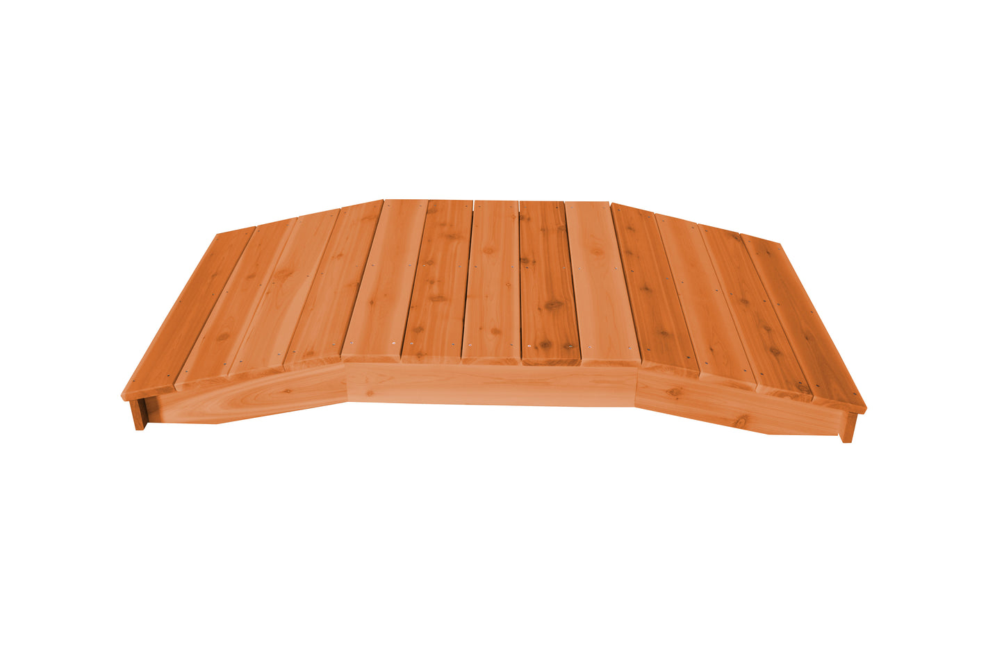 Backyard Crafts Western Red Cedar 3'  x  6' Standard Plank Bridge - LEAD TIME TO SHIP 2 WEEKS