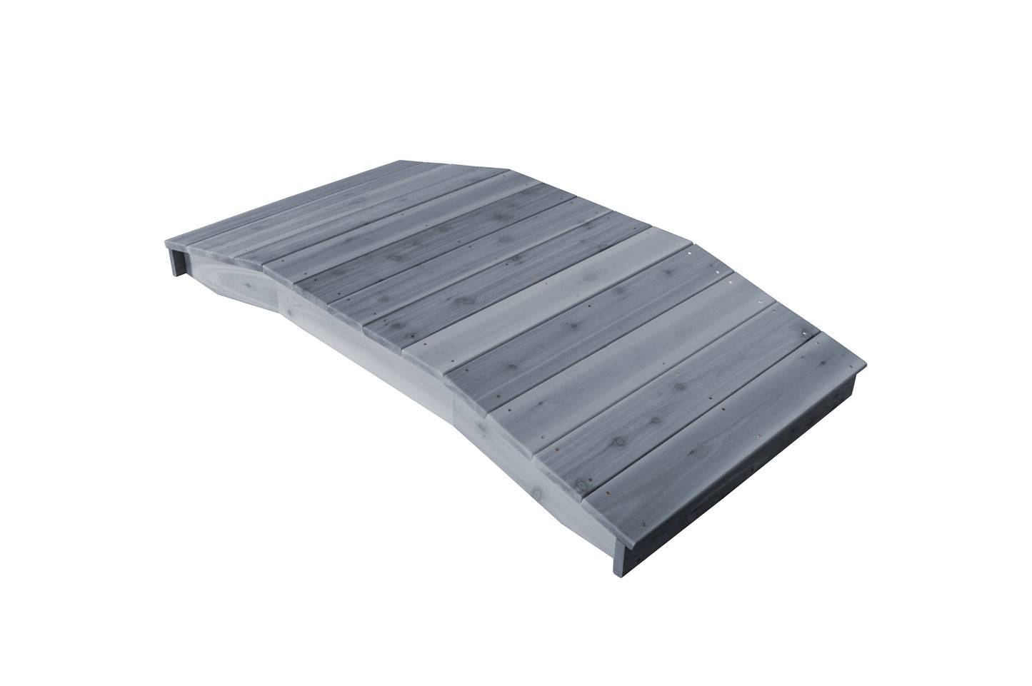 Backyard Crafts Western Red Cedar 3'  x  6' Standard Plank Bridge - LEAD TIME TO SHIP 2 WEEKS