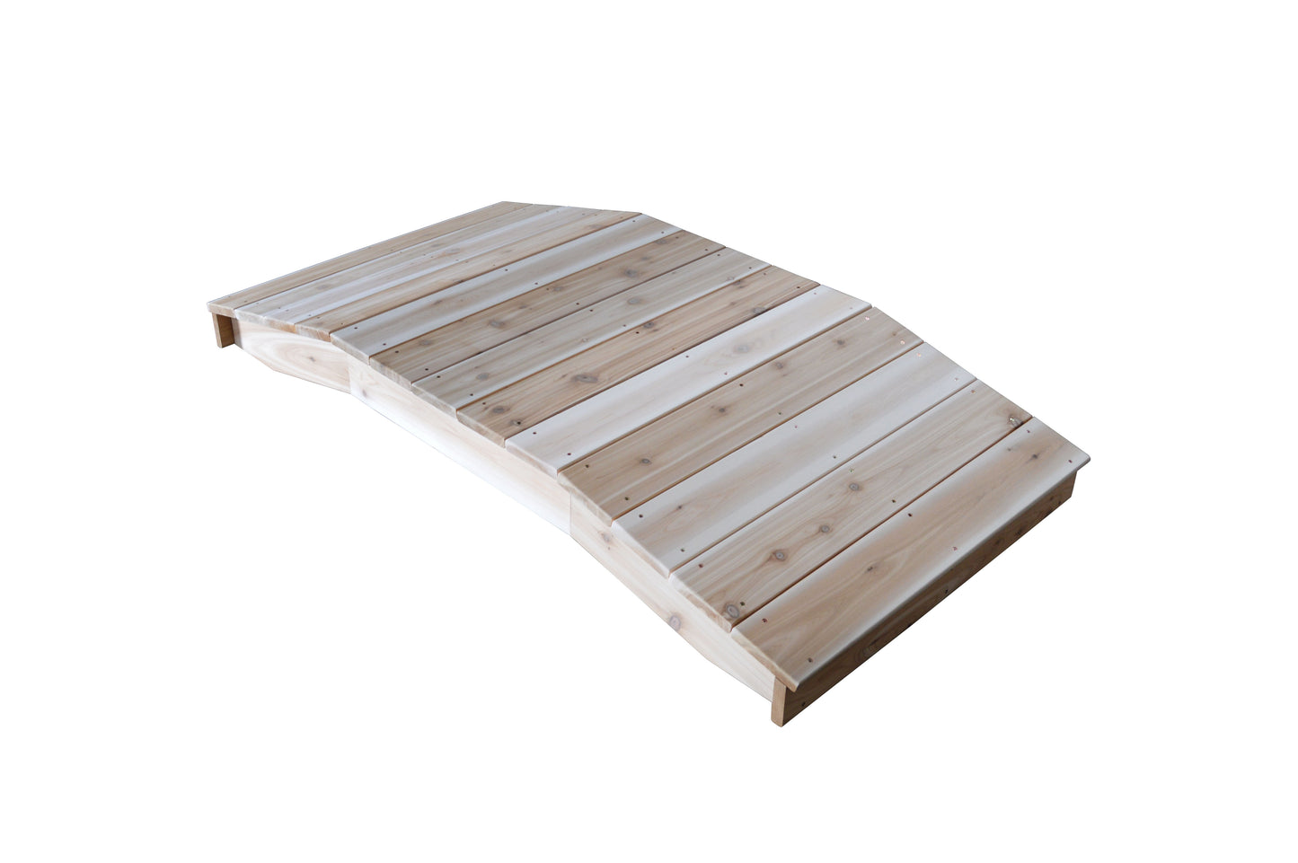 Backyard Crafts Western Red Cedar 3'  x  6' Standard Plank Bridge - LEAD TIME TO SHIP 2 WEEKS