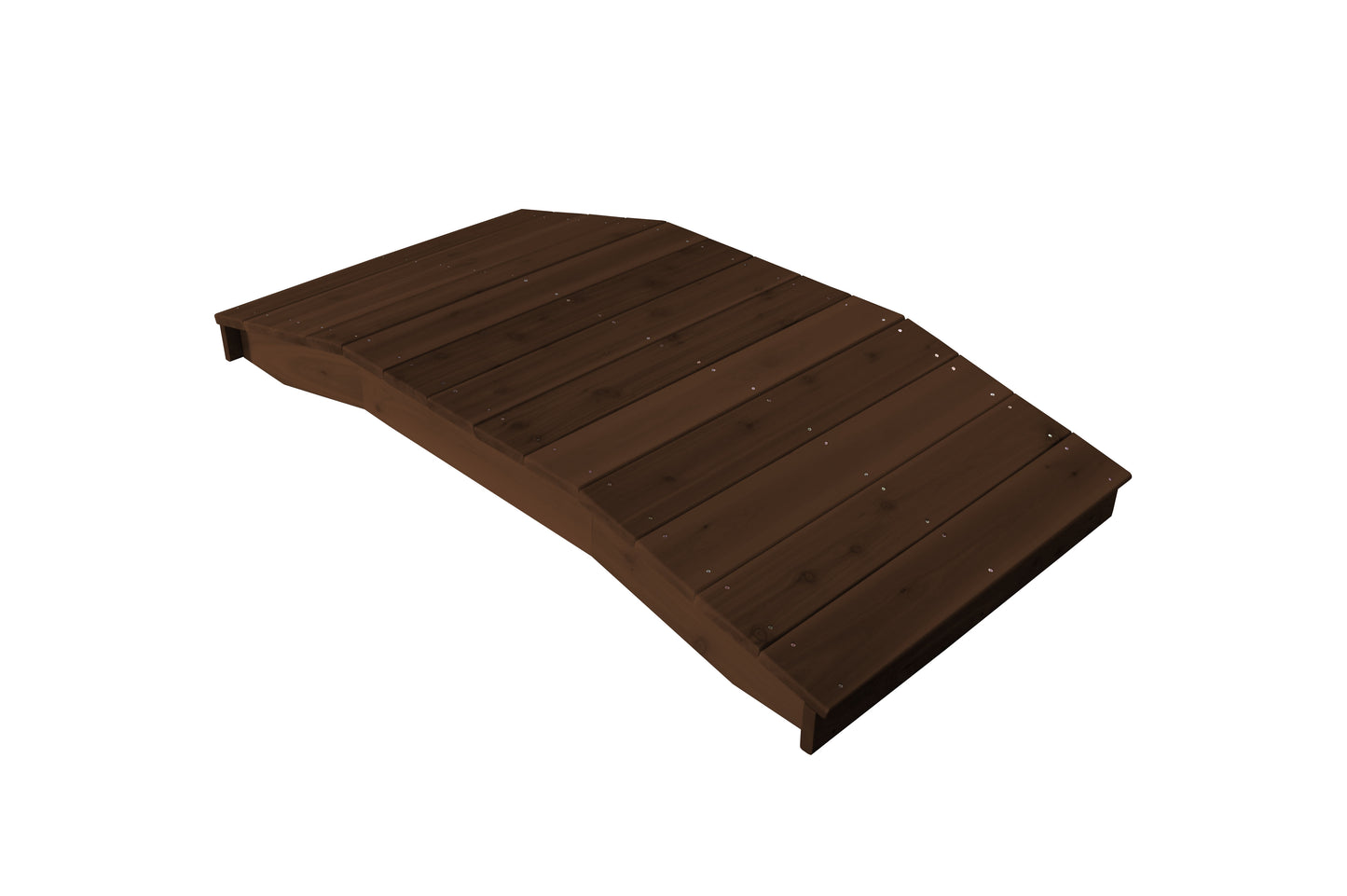 Backyard Crafts Western Red Cedar 3'  x  6' Standard Plank Bridge - LEAD TIME TO SHIP 2 WEEKS