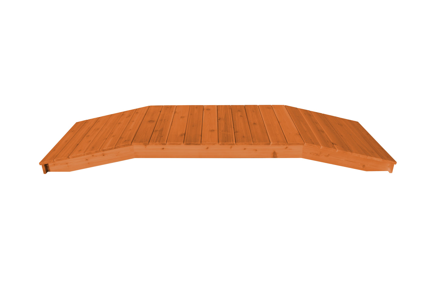 Backyard Crafts Western Red Cedar 3'  x  10' Standard Plank Bridge - LEAD TIME TO SHIP 2 WEEKS