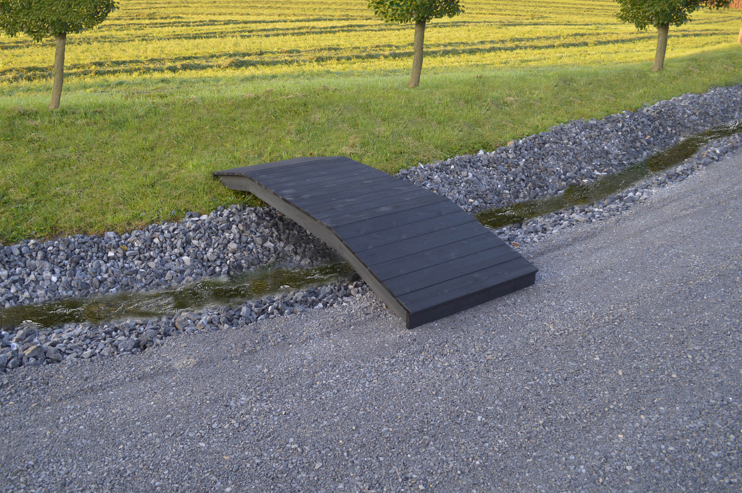 Backyard Crafts Western Red Cedar 3'  x  10' Standard Plank Bridge - LEAD TIME TO SHIP 2 WEEKS