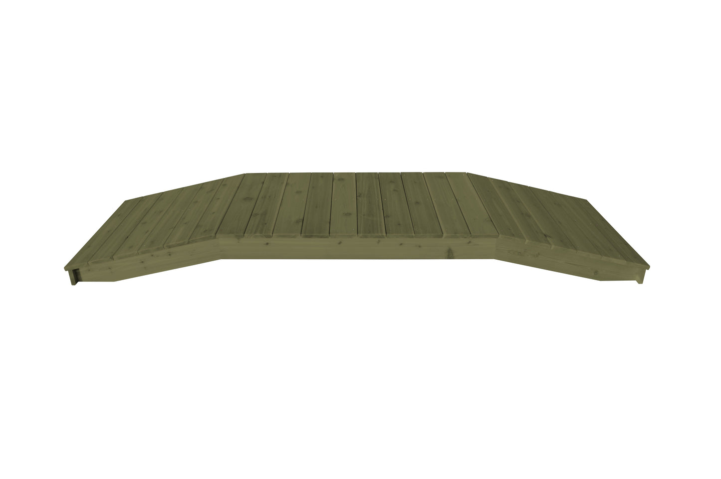 A&L Furniture Western Red Cedar 3'  x  12' Standard Plank Bridge - LEAD TIME TO SHIP 2 WEEKS