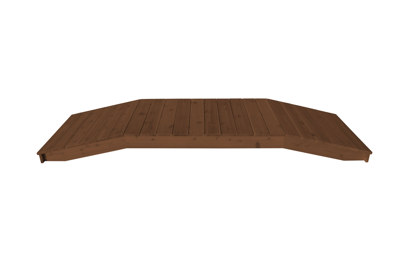 Backyard Crafts Western Red Cedar 3'  x  10' Standard Plank Bridge - LEAD TIME TO SHIP 2 WEEKS