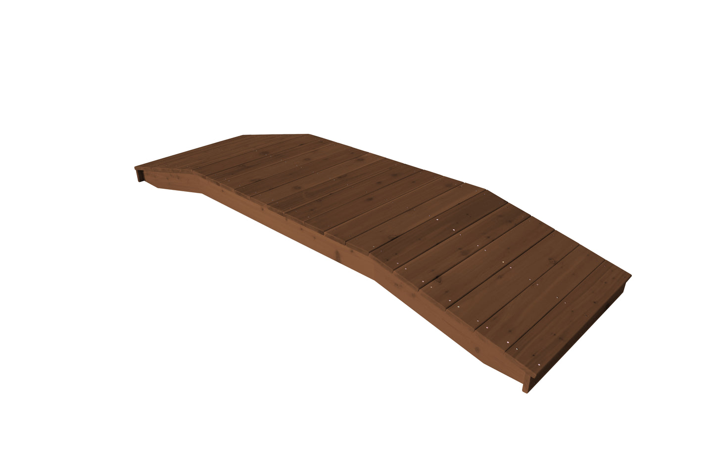 A&L Furniture Western Red Cedar 3'  x  10' Standard Plank Bridge - LEAD TIME TO SHIP 4 WEEKS OR LESS